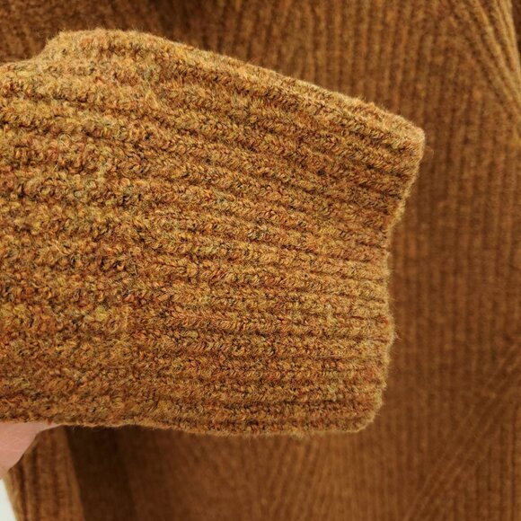 Madewell Mercer Turtleneck Sweater in Coziest Yarn M Heather Cider (Orange/Tan) - Picture 13 of 15